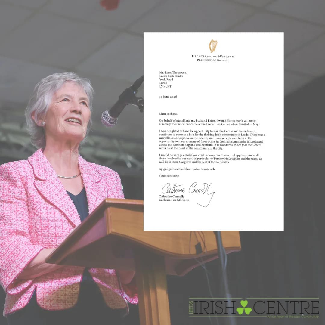 A Letter from the President of Ireland