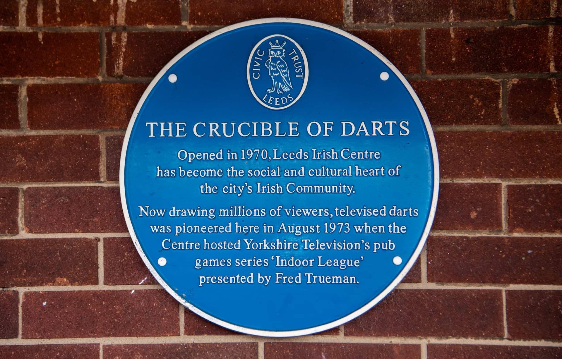 Indoor League darts at the Leeds Irish Centre